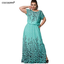 Load image into Gallery viewer, vintage 6XL big sizes maxi long dresses women clothing fashion dress 2018 Summer Evening Party Plus Large Size Dress vestidos
