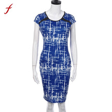Load image into Gallery viewer, women Summer Striped Polyester Regular Above Knee Mini Dress
