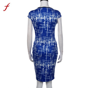 women Summer Striped Polyester Regular Above Knee Mini Dress